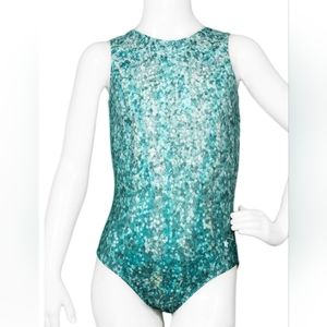 Destira Glitter and Glitz Mint Leotard Size XS (4-5)